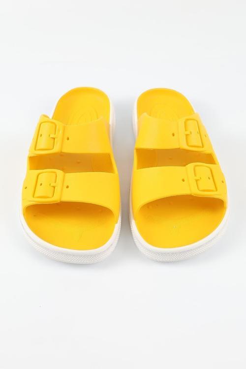 Rocksy-F Yellow/White Çocuk Terlik