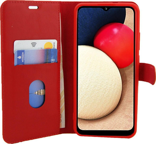 Galaxy S10 Lite Standlı Para Gözlü Kapaklı Trendx Cüzdan Kırmızı