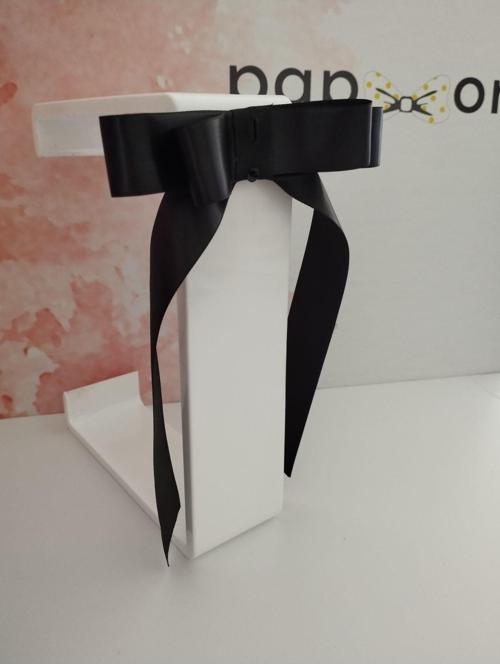 Fiyonk Kurdele Toka - Siyah - Organik & El Yapımı