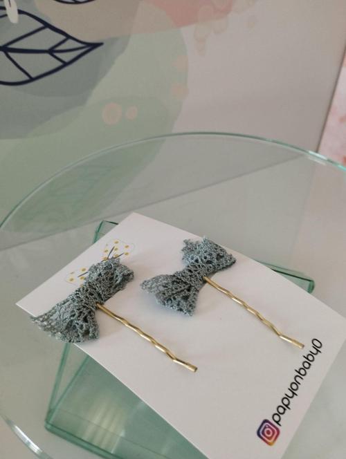 Örgü Fiyonk Toka - Yeşil - Organik & El Yapımı