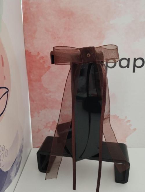 Fiyonk Tül Toka - Kahverengi - Organik & El Yapımı