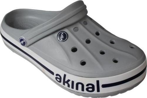AKINAL BELLA Erkek Gri Havuz Bahçe Hemşire Terlik Sandalet