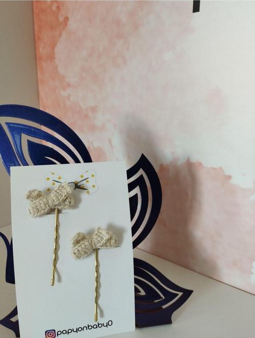 Örgü Fiyonk Tel Toka - Camel - Organik & El Yapımı