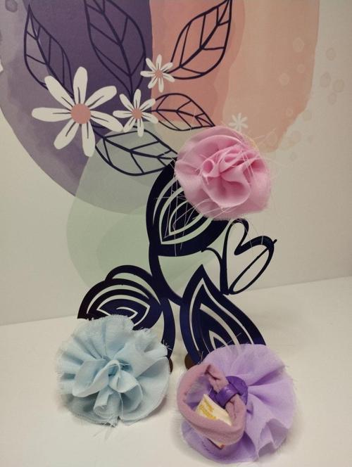 3'Lü Set Toka (Mor - Mavi - Pembe) - Organik & El Yapımı