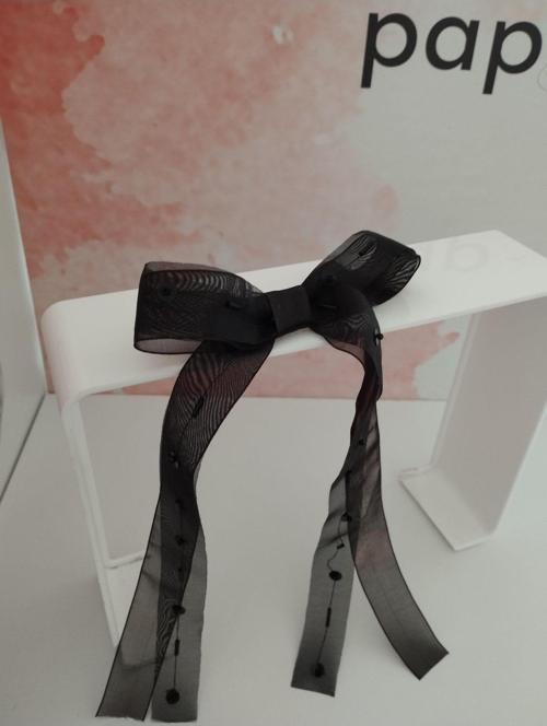 Fiyonk Tül Toka - Siyah - Organik & El Yapımı