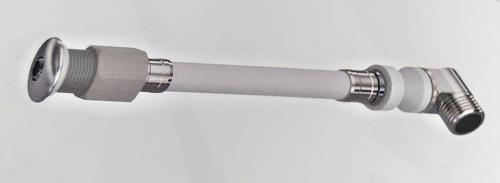 Yt239 Esnek Asma Klozet Taharet Çubuğu Küresel Uçlu Dirsekli Baglantı 90Mm