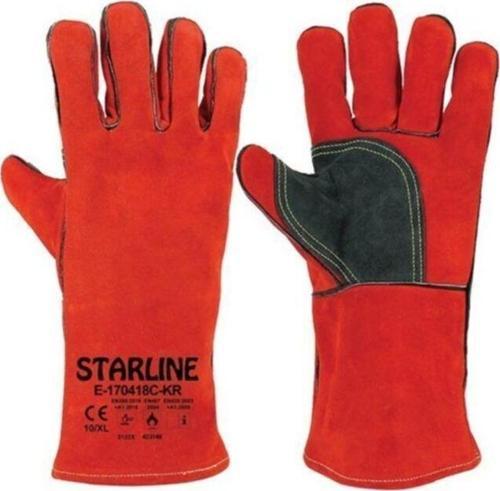E-170418C-Kr Kırmızı Kaynakçı Eldiveni - Beden 10