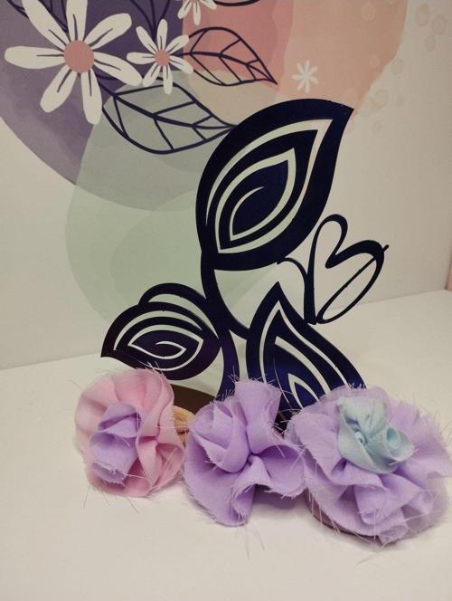 3'Lü Toka Set (2 Mor - 1 Pembe) - Organik & El Yapımı