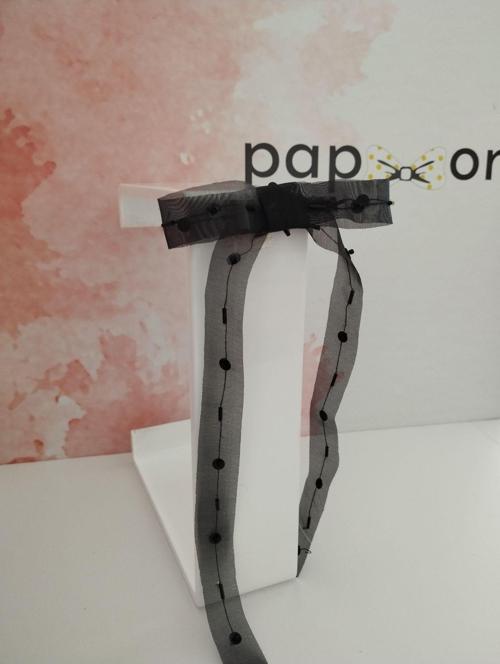 Fiyonk Tül Toka - Siyah - Organik & El Yapımı