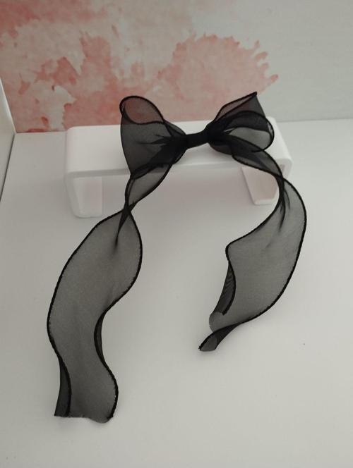 Fiyonk Tül Toka - Siyah - Organik & El Yapımı