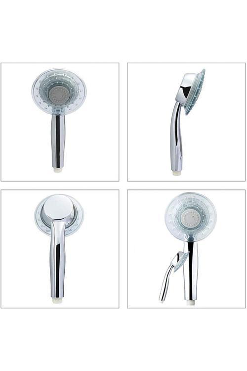 Yapıtaşı Yt256 Elif Ledli Banyo Duş Başlığı Mavi Işıklı 1Fonksiyonlu