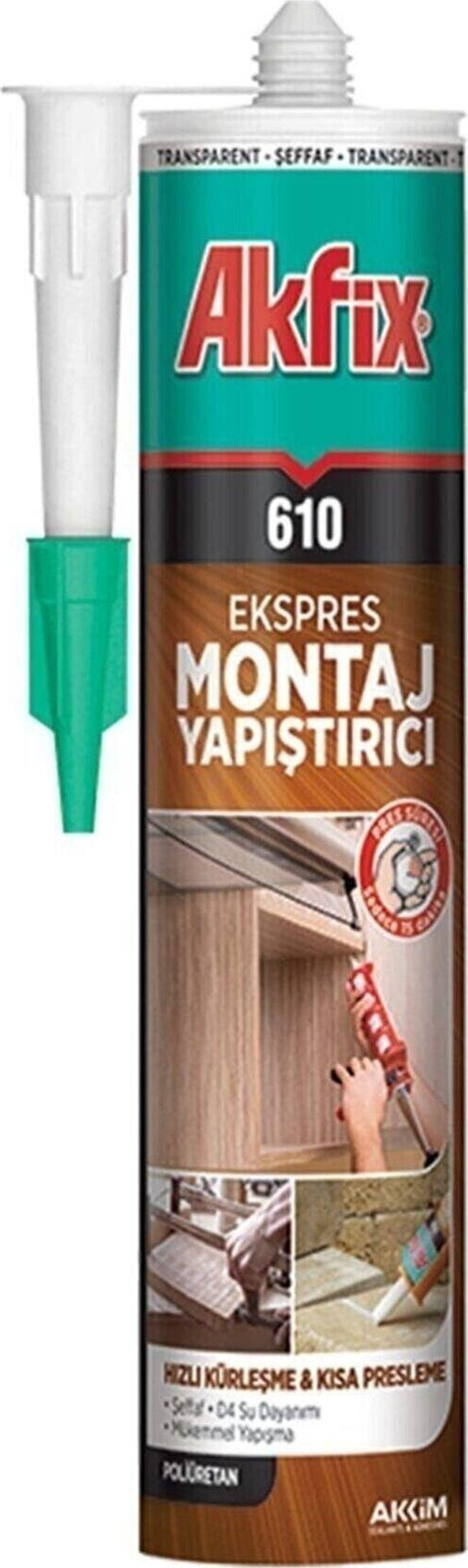 610 Ekspres Montaj Yapıştırıcı Sıvı Çivi 310Ml Şeffaf