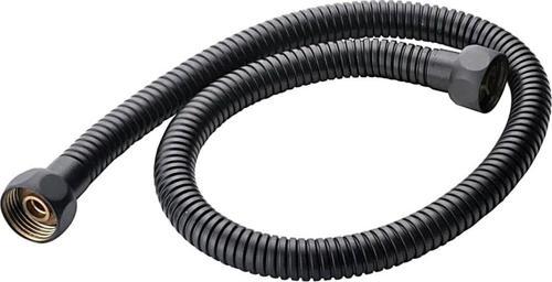 Yt245 Elit Siyah Kısa Robot Duş Spiral Ara Hortumu 75Cm