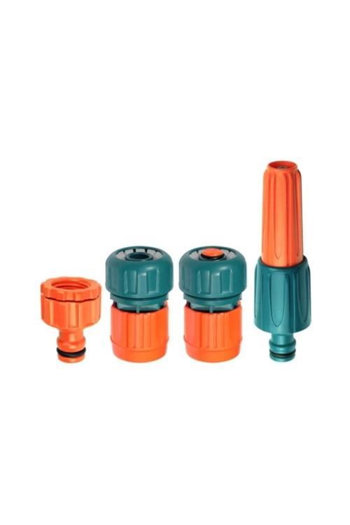 Yt149 Otomatik Fonksiyonlu Ayarlı Sulama Sprey Lans Tabanca Seti 4Lü 1/2X20Mm