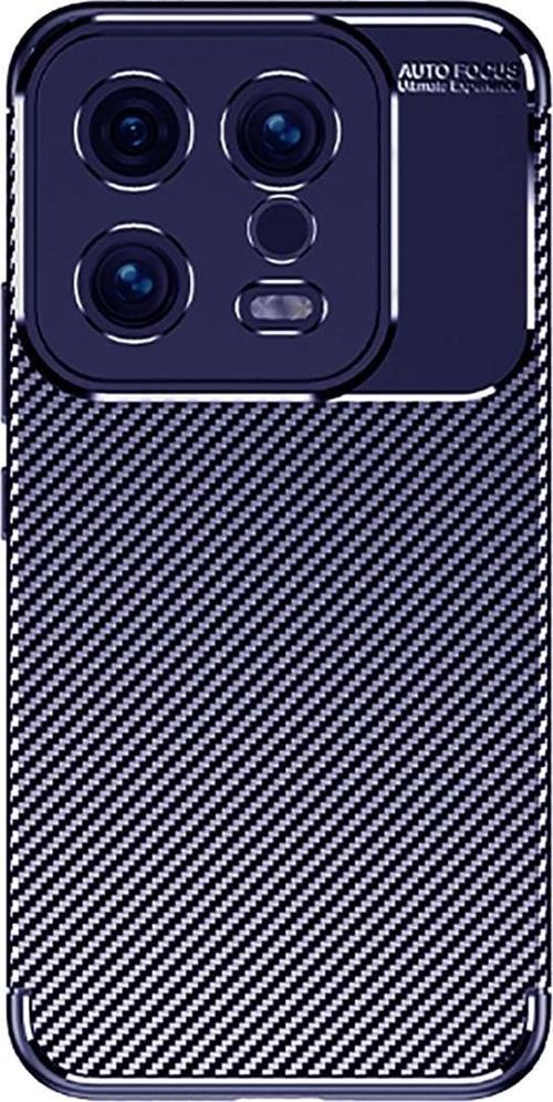 Xiaomi 13 Ile Uyumlu Kılıf Karbon Delüx Parmak Izi Yapmayan Ultra Slim Tpu Silikon Lacivert