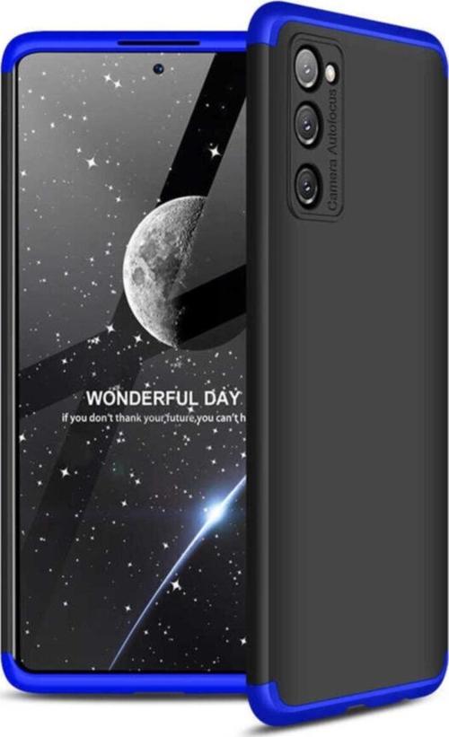 Galaxy S20 Fe Kılıf Soft Hard Koruma Ays Siyah-mavi