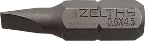 Düz Bits Uç 0.6X4.5 (25Mm)