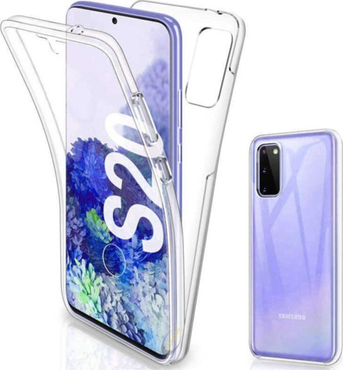 Galaxy S20 Plus Cvzr01 360 Tam Koruma Silikon Kılıf Şeffaf