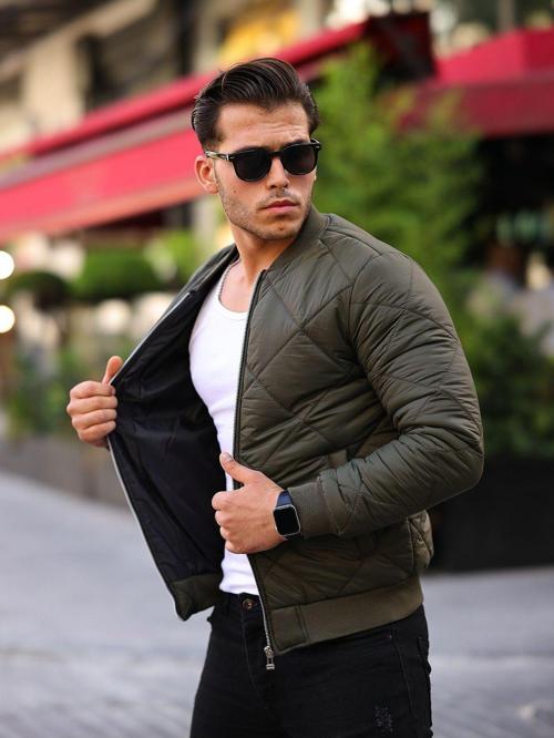 Erkek Kapitone Bomber Şişme Mont