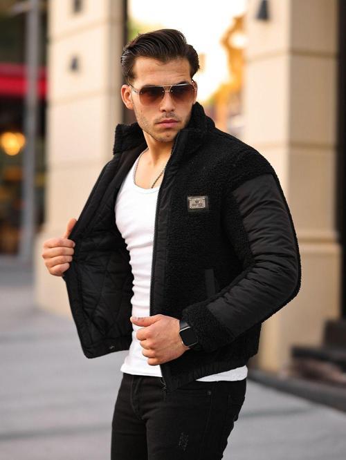 Erkek Peluş Şişme Mont
