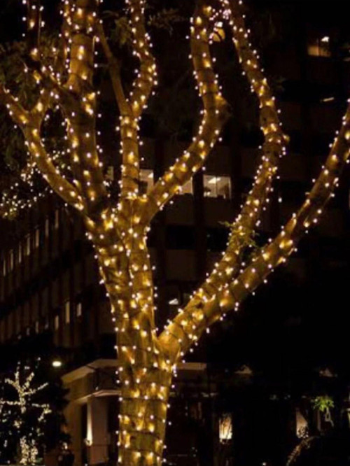 Solar Güneş Enerjili Peri Led 20 Metre Günışığı 8 Mod 200 Led Bahçe Ev Kamp Aydınlatma