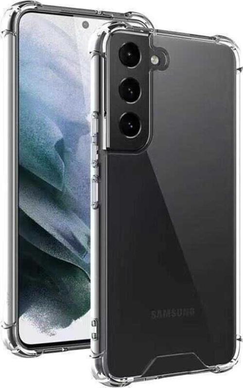 Galaxy S22 Ile Uyumlu Kılıf Clear Anti-shock Sert Arka Kapak Şeffaf