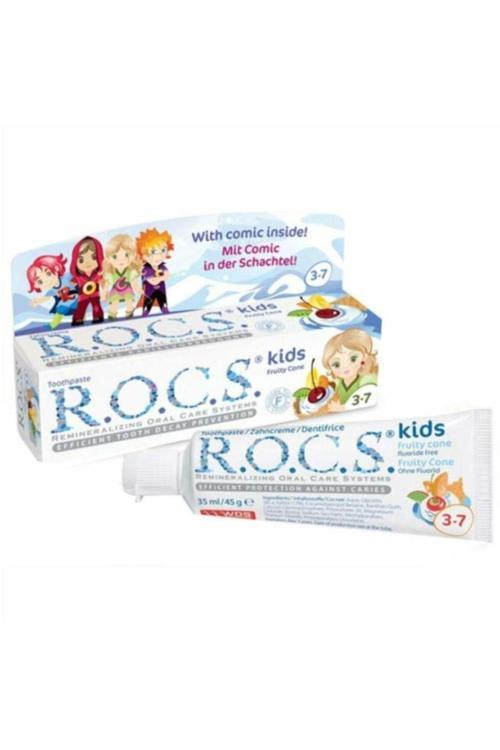 Kids 3-7 Yaş Meyveli Çocuk Diş Macunu (Meyve Külahı) 35 Ml