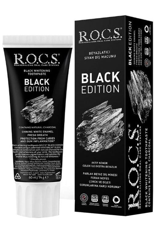 Black Edition Beyazlatıcı Diş Macunu 60 Ml Beyazlatıcı Etkili Siyah Diş Macunu Dolunaytcrt1750