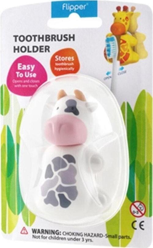 Flipper Animal Serisi Diş Fırçası Kabı-İnek