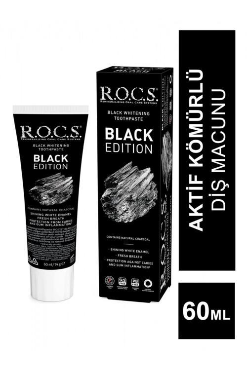 Black Edition Aktif Kömür Özleri İçeren Beyazlatıcı Siyah Diş Macunu 60 Ml