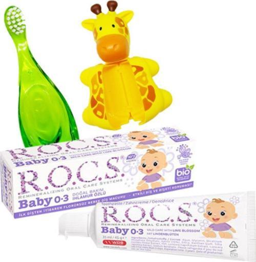 0-3 Yaş Ihlamur Özlü Bebek Diş Macunu 35Ml + 0-3 Bebek Diş Fırçası + Fırça Saklama Kabı