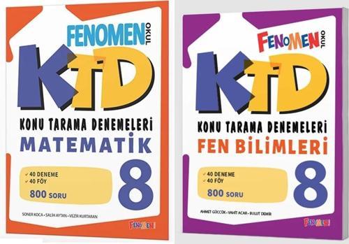 Fenomen Okul 2025 8. Sınıf Lgs Matematik + Fen Bilimleri Konu Tarama Denemeleri Seti 2 Kitap