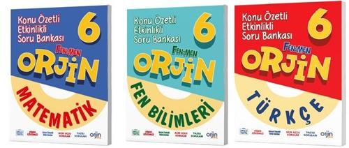 Orjin Okul 2026 6. Sınıf Matematik + Fen + Türkçe Konu Özetli Soru Seti 3 Kitap Güncel Müfredat