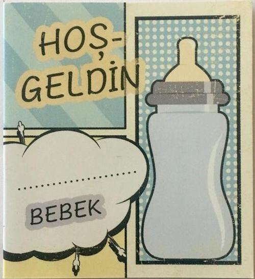 Mini Kart Hoş Geldin Bebek Mavi 33