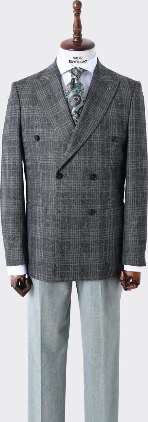 Modern Erkek Kruvaze Ceket-KAW5227S