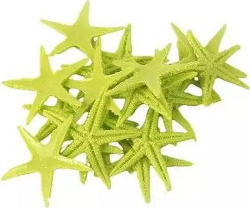 Polyester Deniz Yıldızı Minik Boy 0.5 CM- 1.5 CM (100 Adet) Sarı