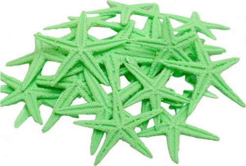 Polyester Deniz Yıldızı Minik Boy 0.5 CM- 1.5 CM (100 Adet) Yeşil