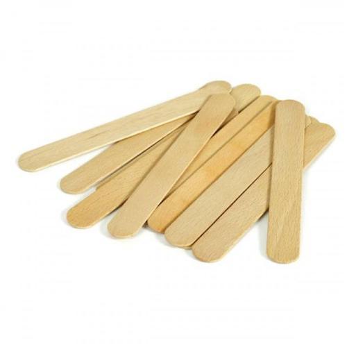 Epoksi Karıştırma Çubuğu Ahşap Dil Basma Çubuğu Naturel 50 Lü 14 CM
