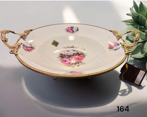 Antique Yuvarlak Sunum Tabak 39*30*12 Cm