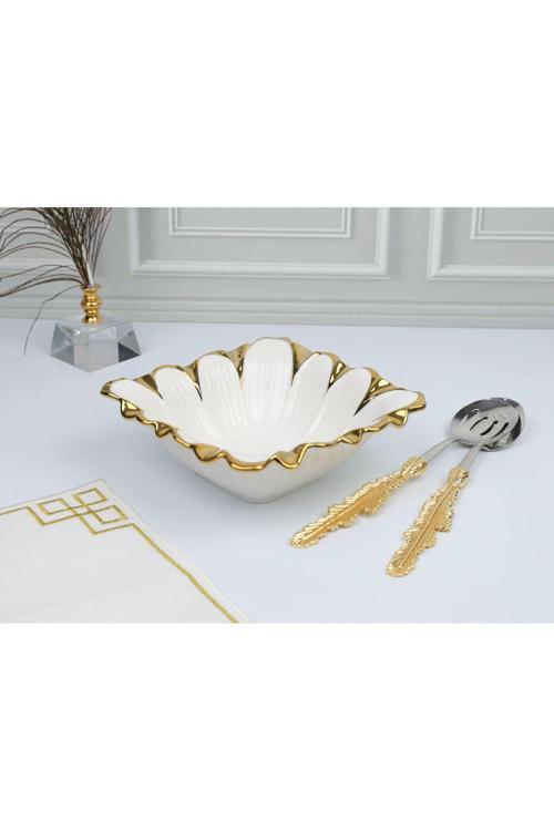 Flora Gold Kare Salata Kase 21*21*8 Cm