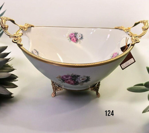 Antique Oval Salata Kase 36*25*21 Cm