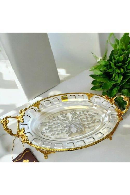 Royking Ayaklı Oval Sunum Tabağı 35X29X20X4Cm Crg162