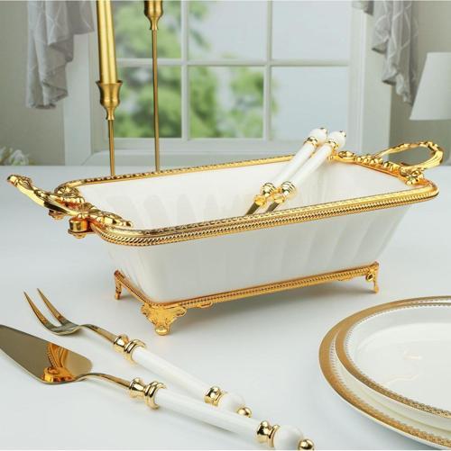 Royking Dikdörtgen Derin Sunum Tabak 41Cm Pcl025