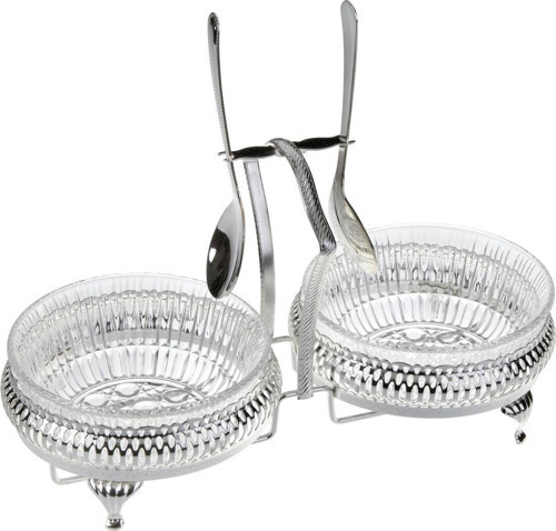 Queen Anne Qa 7 2'Li Kaşıklı Sosluk Gümüş 25*12*15 Cm