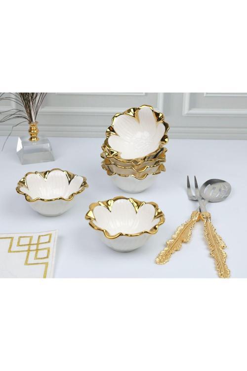 Flora Gold 6'Lı Yuv.Çerezlik