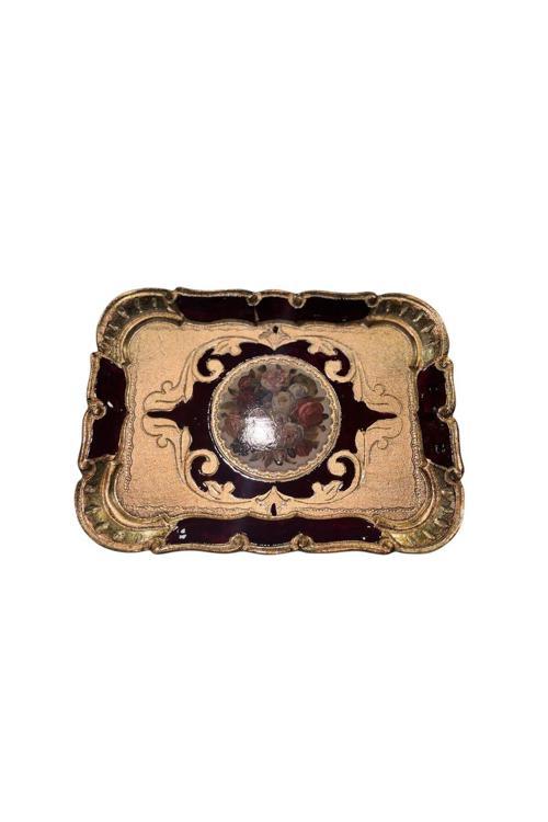 Ması Ms84 Dikd.Kahve Tepsi 26*19 Bordeaux