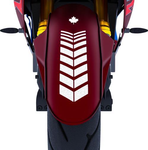2 Adet Sport Motosiklet Çamurluk Reflektif Gri Kask Sticker Çınar Extreme 