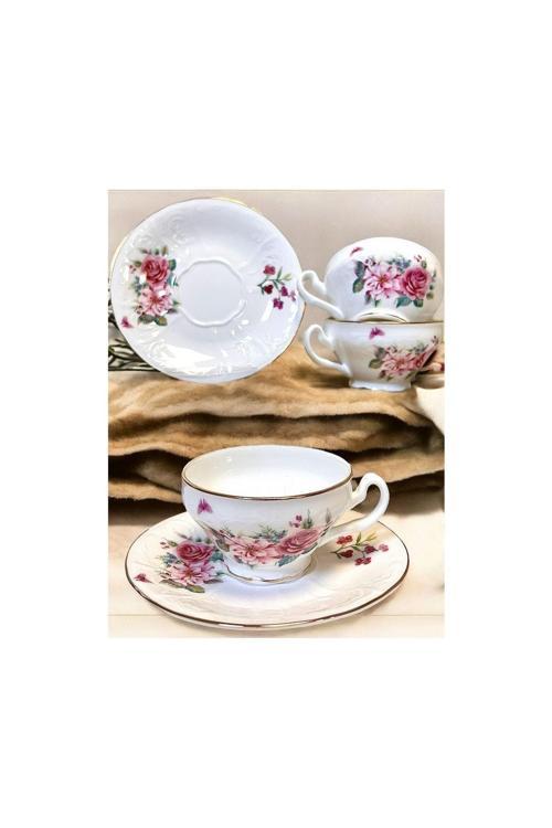 Pınk Rose 6'Lı Kahve Fincan Takımı