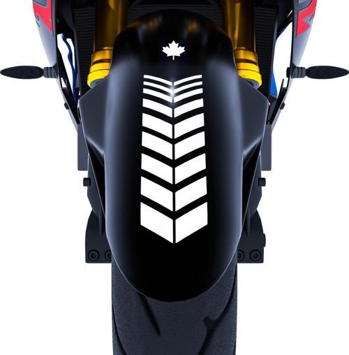 2 Adet Sport Motosiklet Çamurluk Süt Beyaz Kask Sticker Çınar Extreme 