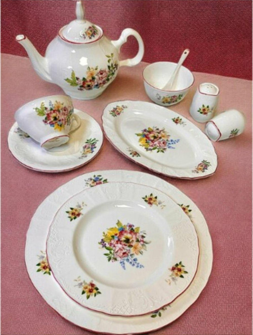 Chd 020 Pınk Garden 44 Parça Kahvaltı Takımı